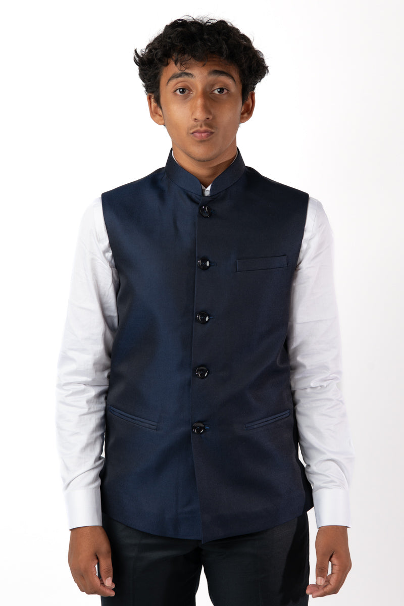 1 Piece Mens Vest in Navy Blue