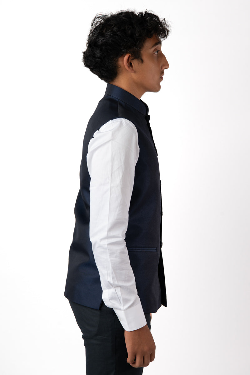 1 Piece Mens Vest in Navy Blue