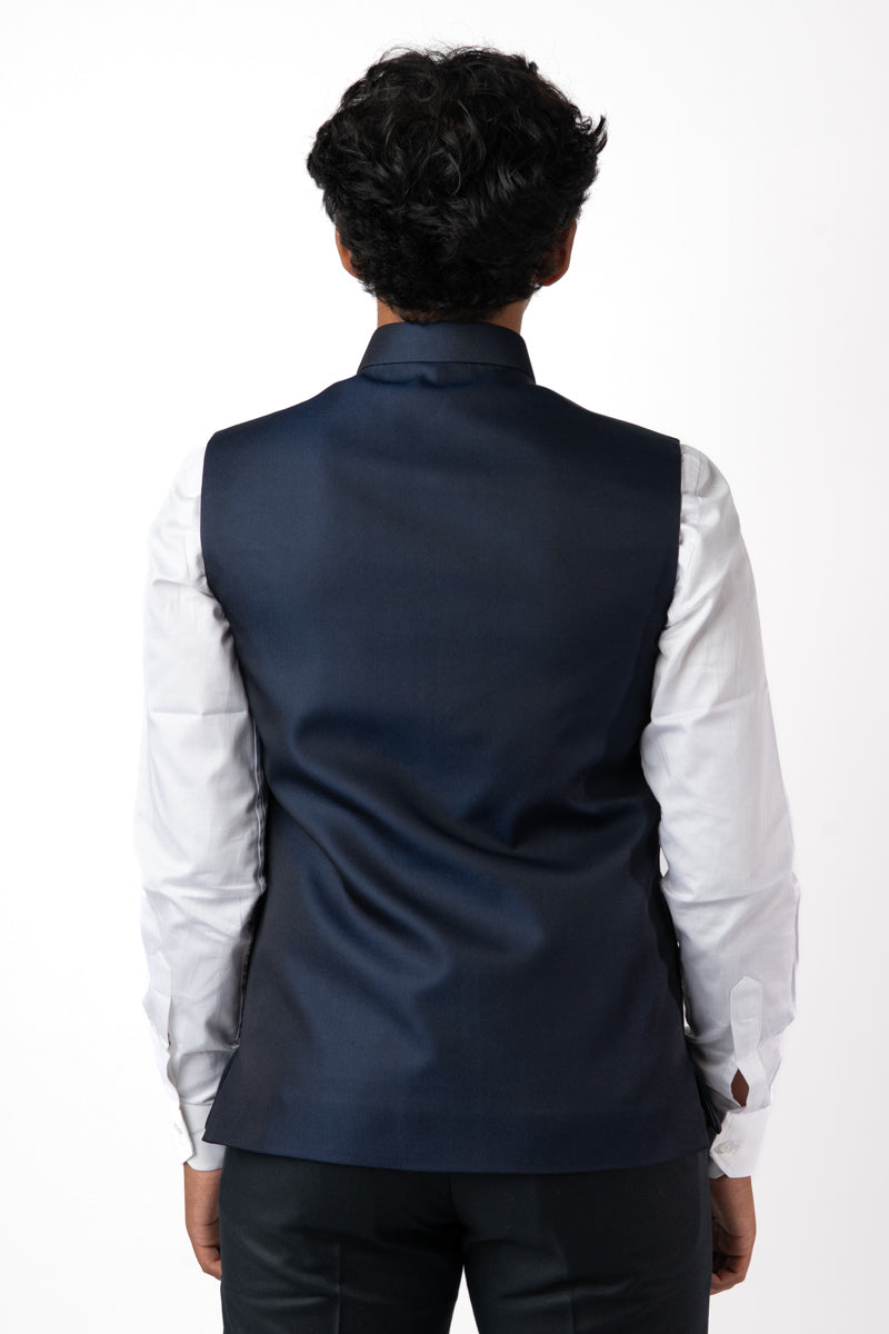 1 Piece Mens Vest in Navy Blue