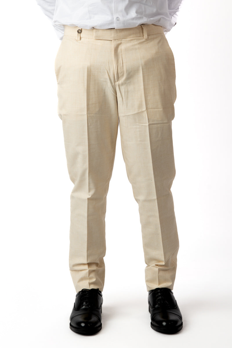 1 Piece Mens Pants in Checkered Corn